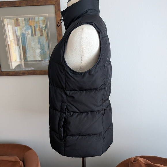 Lands End Black Down Filled Puffer Vest Size Small - Picture 7 of 10